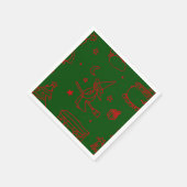 Weihnachtsweih, grün serviette (Ecke)