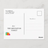 Weihnachtsweih Hund Dackel Merry Bright Postkarte (Rückseite)