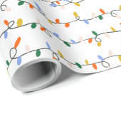 Weihnachtsweih-Lights-Wrapping Paper Roll Geschenkpapier (Rolleneckpunkt)