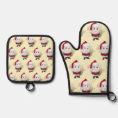 Weihnachtsweih Ofenhandschuh & Topflappen-Set (Vorderseite)