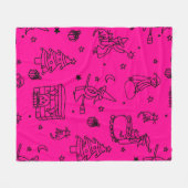 Weihnachtsweih, pink fleecedecke (Vorderseite (Horizontal))