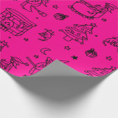 Weihnachtsweih, pink geschenkpapier (Ecke)