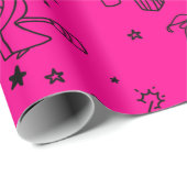 Weihnachtsweih, pink geschenkpapier (Rolleneckpunkt)