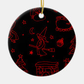 Weihnachtsweih, schwarz keramik ornament (Vorne)