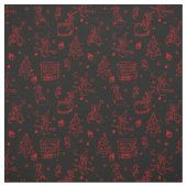 Weihnachtsweih, schwarz stoff (Muster)