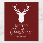 Weihnachtsweih Weinetikett (Einzelnes Label)