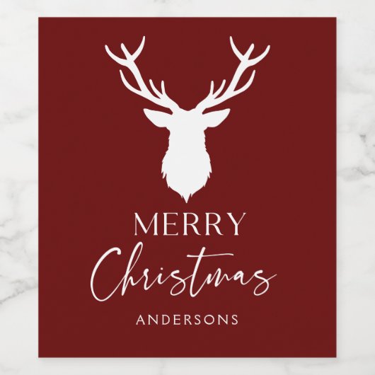 Weihnachtsweih Weinetikett (Einzelnes Label)