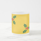 Weihnachtsweihe auf Orange Mattglastasse (Mittel)