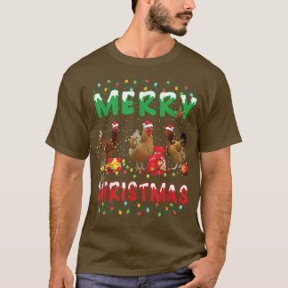 Weihnachtsweihe im Hühnchen Lights Merry Xmas Hühn T-Shirt