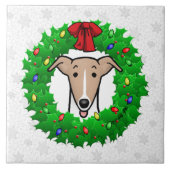 Weihnachtsweihe & Lichter - Fauna & Weiß Fliese (Vorderseite)