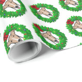 Weihnachtsweihe & Lichter - Fauna & Weiß Geschenkpapier (Rolleneckpunkt)