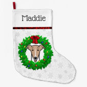 Weihnachtsweihe & Lichter - Fauna & Weiß Großer Weihnachtsstrumpf (Vorderseite)