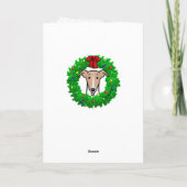 Weihnachtsweihe & Lichter - Fauna & Weiß Karte (Rückseite)