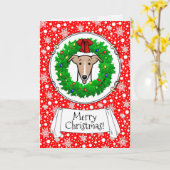 Weihnachtsweihe & Lichter - Fauna & Weiß Karte (Gelbe Blume)