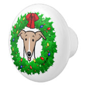 Weihnachtsweihe & Lichter - Fauna & Weiß Keramikknauf (Rechts)