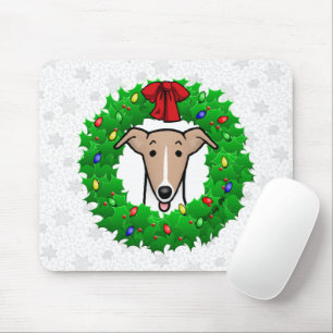 Weihnachtsweihe & Lichter - Fauna & Weiß Mousepad