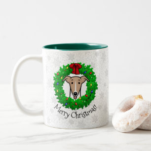 Weihnachtsweihe & Lichter - Fauna & Weiß Zweifarbige Tasse