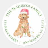 Weihnachtsweihe Weihnachtszeit - Rücksendeadresse Runder Aufkleber (Vorderseite)