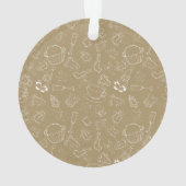 WeihnachtsWeihnachten Gingerbread Man and santa Ornament (Rückseite)