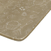 WeihnachtsWeihnachten Gingerbread Man and santa Schneidebrett (Ecke)