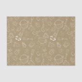 WeihnachtsWeihnachten Gingerbread Man and santa Seidenpapier (Vorderseite)