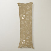 WeihnachtsWeihnachten Gingerbread Man and santa Seitenschläferkissen (Vorderseite Vertikal)