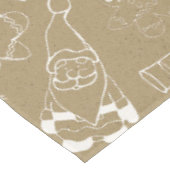 WeihnachtsWeihnachten Gingerbread Man and santa Tischdecke (Schrägansicht)