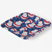 WeihnachtsWeihnachten mit Candy Cane und Schneeflo Pappteller (Gewinkelt)