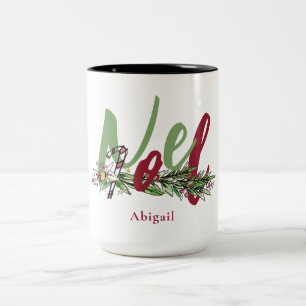 WeihnachtsWeihnachten Personalisiert Zweifarbige Tasse