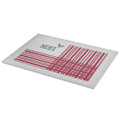 WeihnachtsWeihnachten-Stechpalmen-karierter Schneidebrett (Ecke)