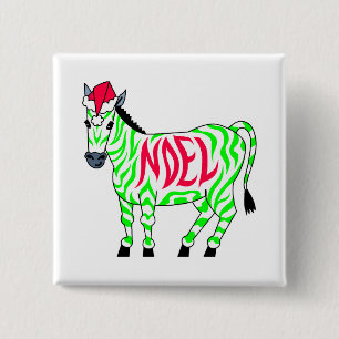 WeihnachtsWeihnachtenZebra Button