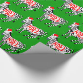 WeihnachtsWeihnachtenZebra Geschenkpapier (Ecke)