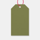 Weihnachtsweihnachtsbär Name Geschenkanhänger (Rückseite)