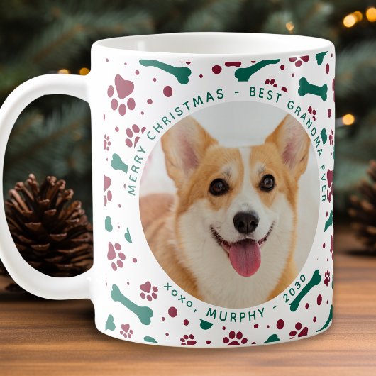 Weihnachtsweihnachtsbaum für Fotos Druckereien Dog Kaffeetasse