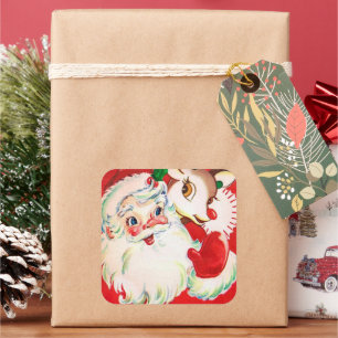 Weihnachtsweihnachtsbaum Quadratischer Aufkleber