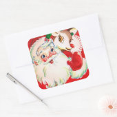 Weihnachtsweihnachtsbaum Quadratischer Aufkleber (Umschlag)