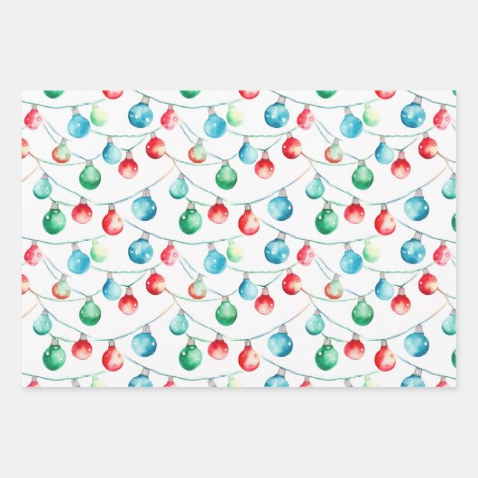 Weihnachtsweihnachtsbäume Geschenkpapier Set (Vorderseite)