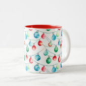 Weihnachtsweihnachtsbäume Zweifarbige Tasse (VorderseiteRechts)