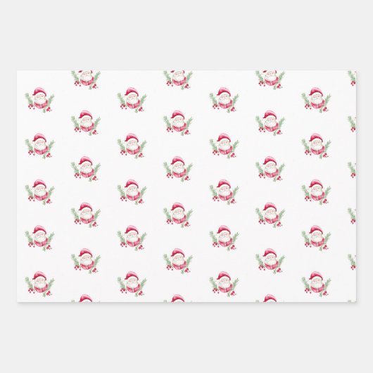 Weihnachtsweihnachtsbild im Weihnachtskalender Geschenkpapier Set (Vorderseite)