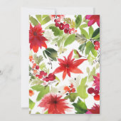 Weihnachtsweihnachtsbilder Brautparty Einladung (Rückseite)