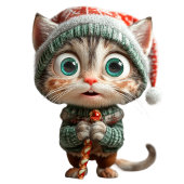 Weihnachtsweihnachtsbriefe für unschuldige Katzen Geschenkpapier