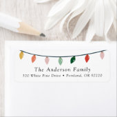 Weihnachtsweihnachtsbrillen-Rücksendeadresse (Insitu)