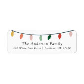 Weihnachtsweihnachtsbrillen-Rücksendeadresse (Vorne)