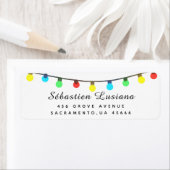 Weihnachtsweihnachtsbrillen-Rücksendeadresse (Insitu)