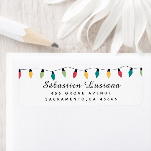 Weihnachtsweihnachtsbrillen-Rücksendeadresse (Insitu)