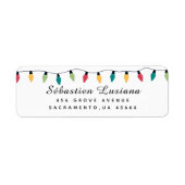 Weihnachtsweihnachtsbrillen-Rücksendeadresse (Vorne)