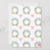 Weihnachtsweihnachtscreme Feiertagskarte (Rückseite)