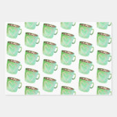 Weihnachtsweihnachtscreme - Geschenk Wraps Geschenkpapier Set (Vorderseite)