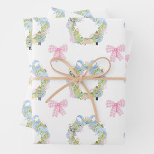 Weihnachtsweihnachtscreme Geschenkpapier Set