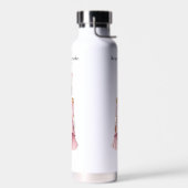 Weihnachtsweihnachtscreme Pink & Gold Trinkflasche (Links)